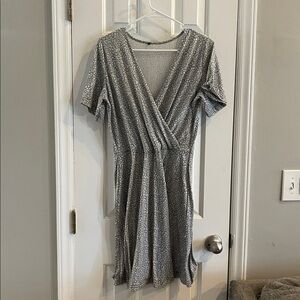 Sage green short sleeve Dress